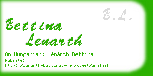 bettina lenarth business card