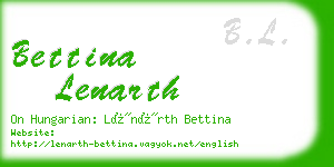 bettina lenarth business card